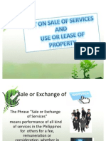 Vat on Sale of Services