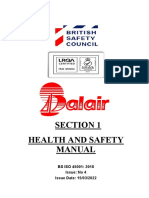 Health and Safety Manual for BS ISO 45001 Compliance