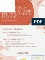 Analisis de La Lectura El Poder Del Pensamiento Flexible