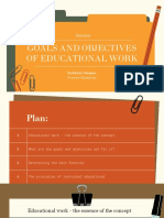 Goals and Objectives of Educational Work