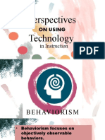 Perspectives on Using Technology in Instruction: Behaviorism, Cognitivism, Constructivism and More