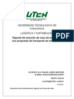 Reporte de Solución de Caso de Estudio de Una Propuesta de Transporte de Mercancías1