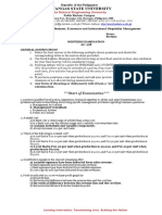 ANSWER KEY - ACC 308 - Midterm Examination - Questionnaire