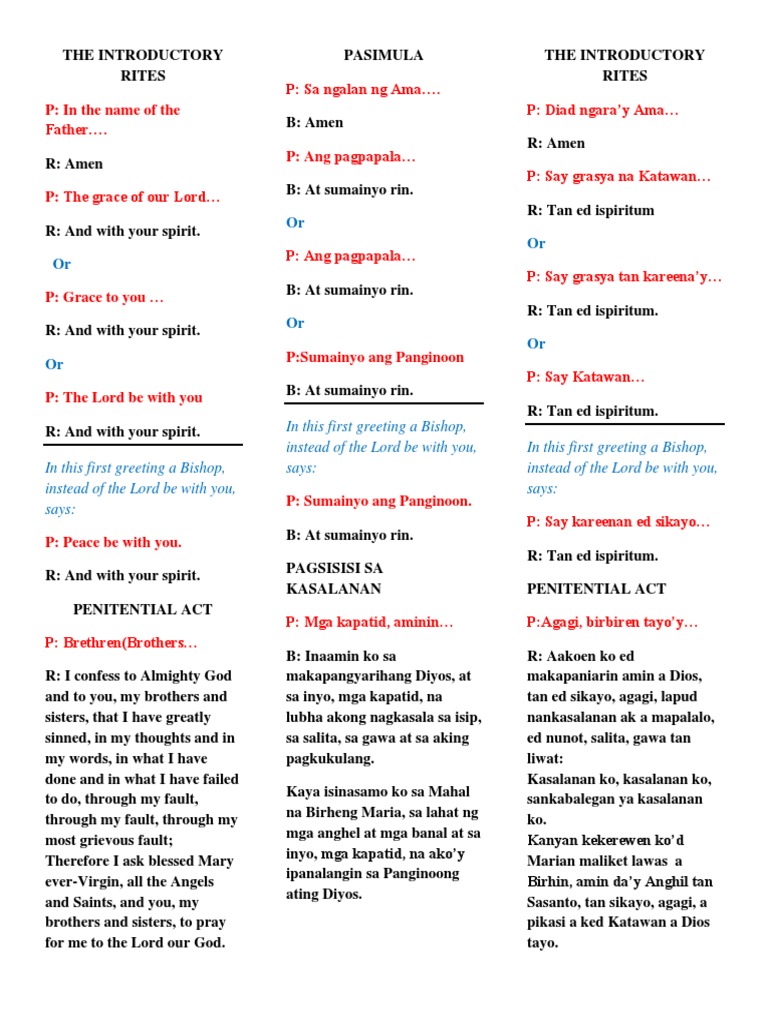 Order of The Mass | PDF