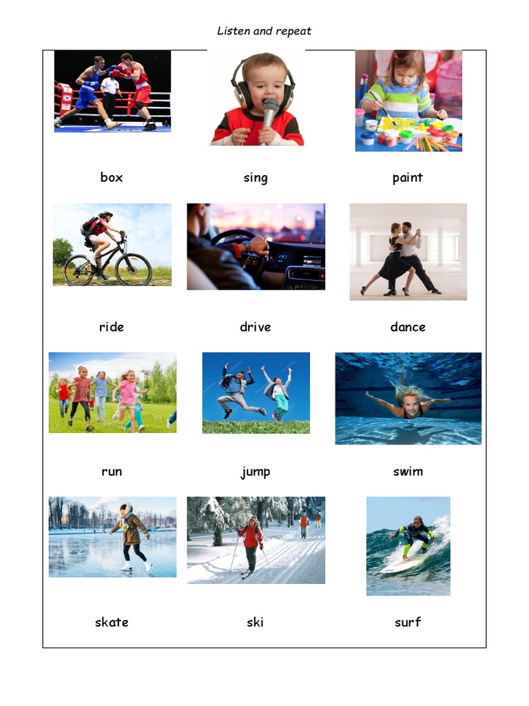 VERBS | PDF | Olympic Sports | Figure Skating