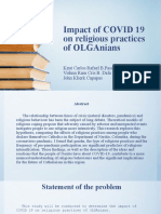 Impact of COVID 19 On Religious Practices of