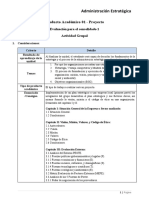 Plan estratégico empresa local