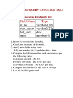 SQL COMMANDS FOR BANK TRANSACTION DATABASE