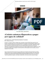 ¿Cuánto Estamos Dispuestos A Pagar Por Agua de Calidad - La Diaria - Uruguay