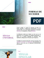 Formas de Suceder