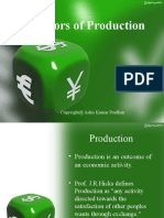 Lec 8 Factors of Production
