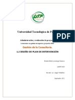 1.2 Diseño de Plan de Intervención