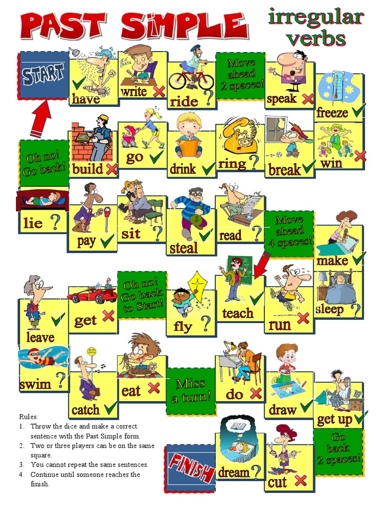 Simple Past Board Game PDF