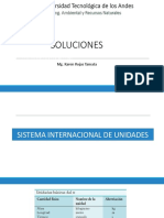 Soluciones químicas: unidades de concentración