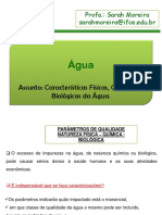 AULA 3 - Características Físicas, Químicas e Biológicas Da Água