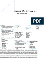 Pembahasan TO TPA A-31: Oleh: Kokom Sucahyati