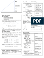 CS170 Cheat Sheet for Graph Traversals, Asymptotic Analysis & Shortest Path Algorithms