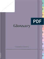 Cleverley Cassandra - Glossary