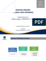 MKWI4201 - Bahasa Inggris - Tutorial 1