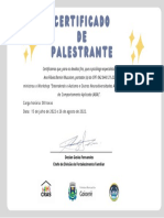 Certificado de Desempenho - Infantil