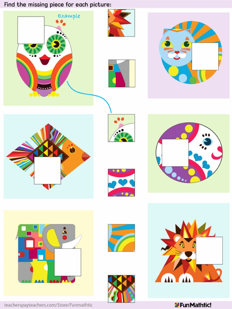 Find The Missing Pieces Puzzle Puzzle Games | PDF