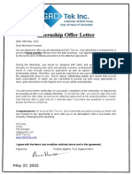 Internship Offer Letter - GAO Tek Inc - Am