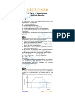 Biologia - Questões de Múltipla Escolha e Discursivas