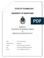 Industrial Training Report Summary