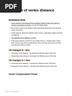 Concept of Vertex Distance