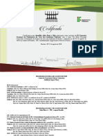 Certificado de participação no III Encontro Nacional de Professores de Arte dos Institutos Federais