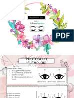 Protocolo paso a paso para aplicación de extensiones de pestañas