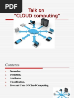 Talk On "CLOUD Computing"