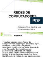 Aula 1 - Redes de Computadores