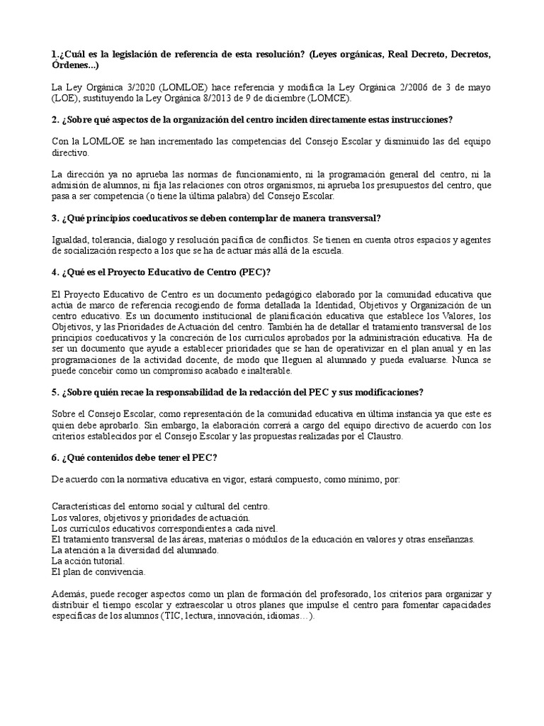 Cambios en la LOMLOE y su Impacto Educativo | PDF | Plan de estudios ...