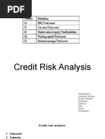 Credit Risk Analysis