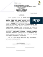 Carta Aval Aspirante 2020