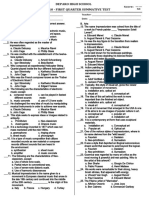 MAPEH 10 First Summative Test