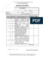 Pesquisa de preços para materiais esportivos