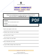 Present Perfect Already Just Yet