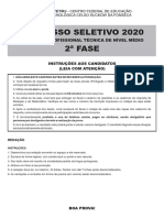Cefet-Rj - 2020 - 2 Fase
