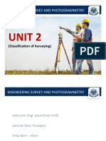 Unit 2 Classification of Surveying