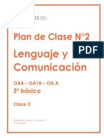 Plan de clase de Lenguaje y Comunicación