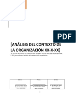 Analisis de Contexto Organizacional