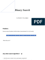 Binary Search: By: Shivansh (CF: Shiv - Codegen)