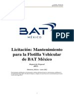 RFP Mantenimiento Vehicular Mexico 2022