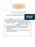 Licenciatura em Administração Pública e Gestão de Recursos Humanos