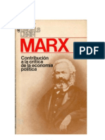 Carlos Marx, Contribución a la crítica de la economía política