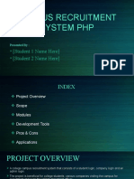 Campus Recruitment System - PHP P012