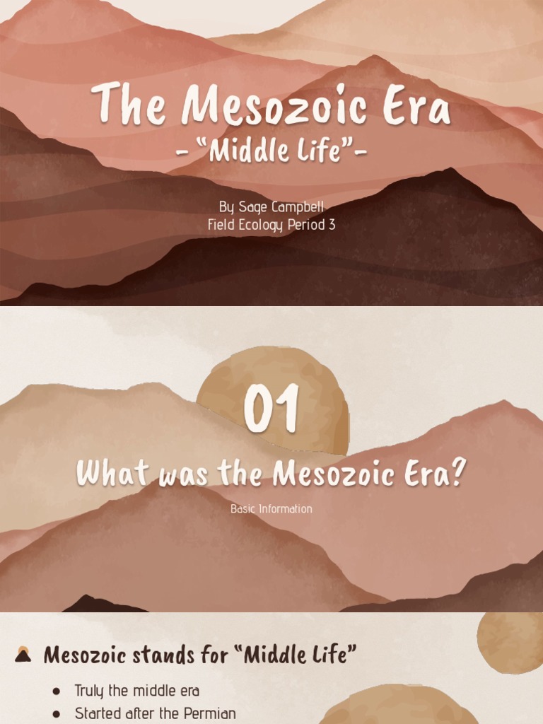 The Mesozoic Era by Sage Campbell PDF Earth Sciences Geology