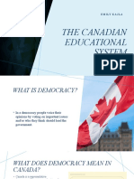The Canadain Educational System